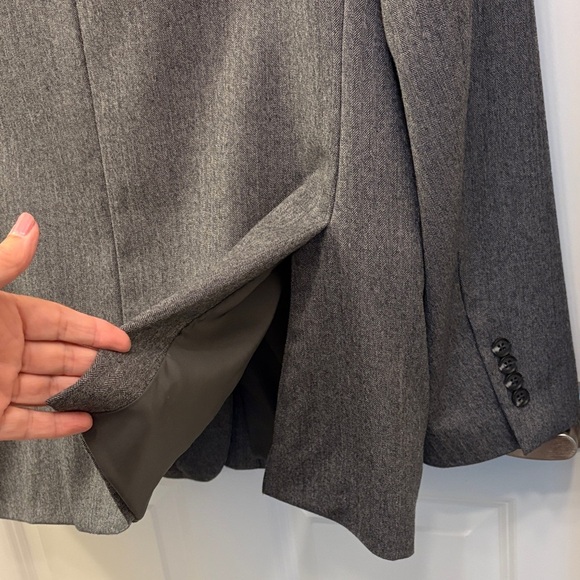 Jos. A. Bank Charcoal Blazer Gray Wool Business Suit Coat Formal Sport-coat EUC - Picture 10 of 17